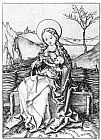 Martin Schongauer Madonna on the Turf Bench painting